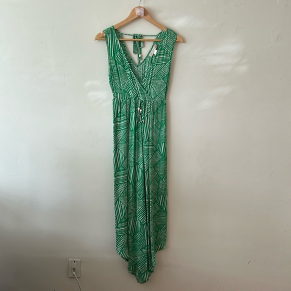 Jungle Leaf Print Jumper – Size XS • Tropical Romper / Playsuit - Picture 7 of 11